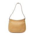 Loewe Zip Button Gray Calfskin Leather Messenger