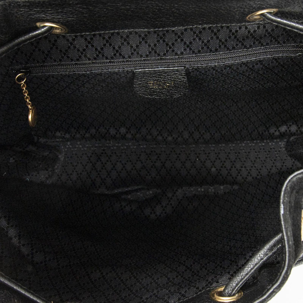 Gucci Rajibanbu Backpack Black Suede Leather — view 9