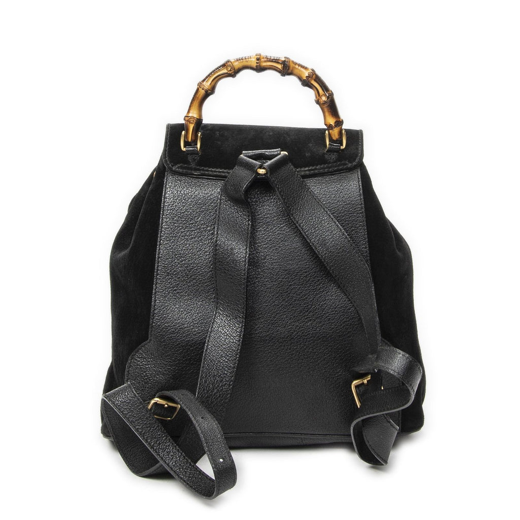 Gucci Rajibanbu Backpack Black Suede Leather — view 5