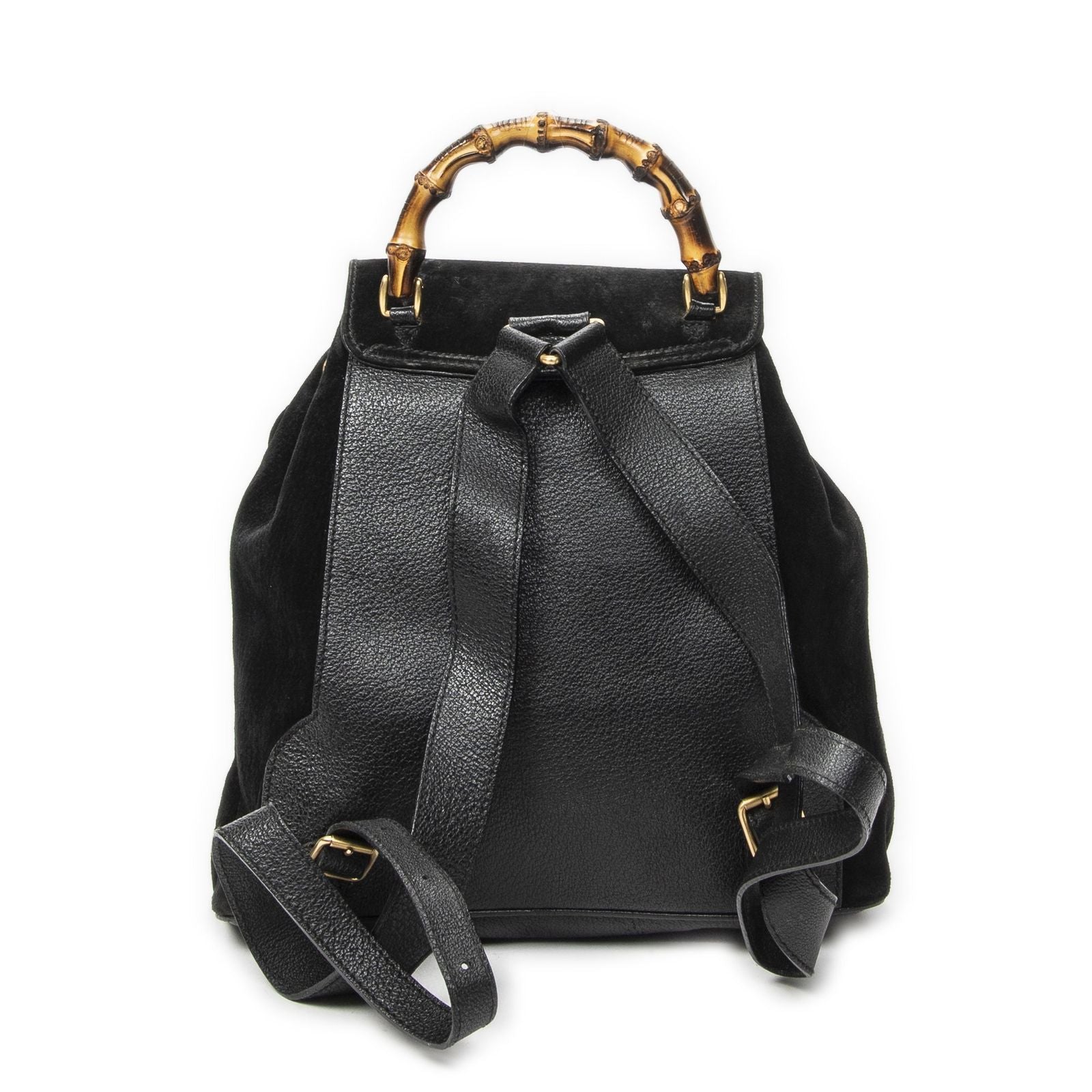 Gucci Rajibanbu Backpack Black Suede Leather — view 5