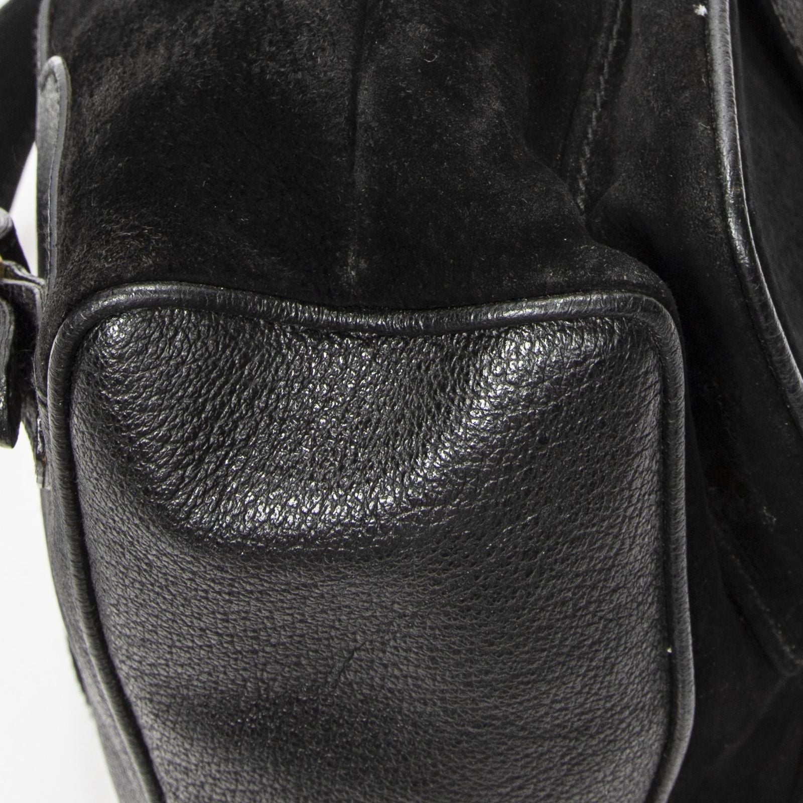 Gucci Rajibanbu Backpack Black Suede Leather — view 7