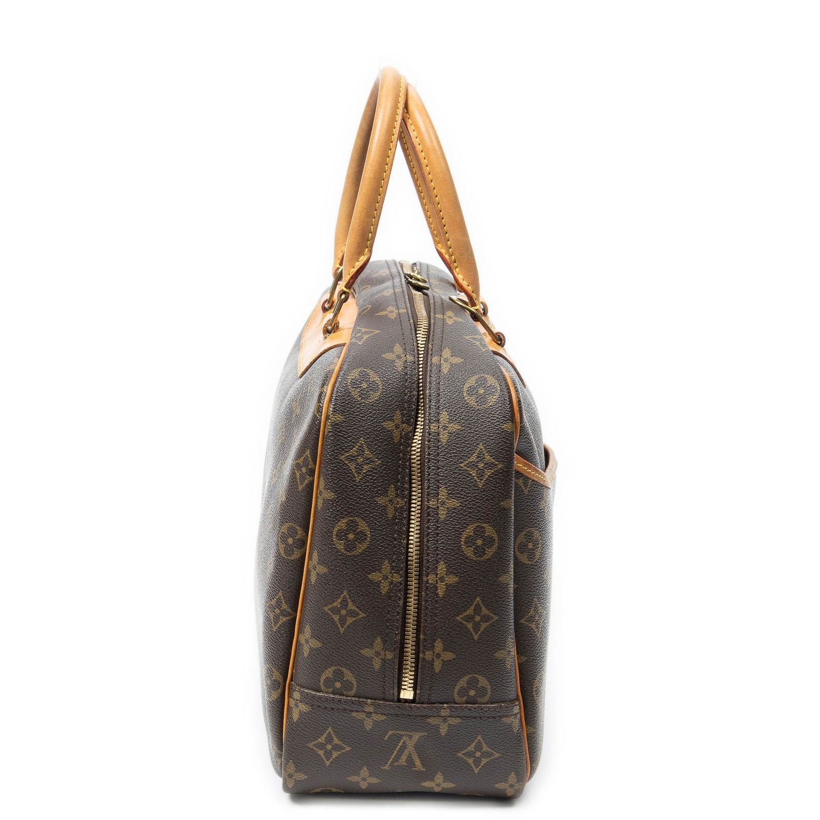 Louis Vuitton Deauville Brown Monogram Canvas Handbag — view 3