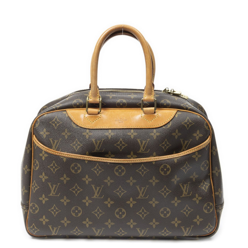 Louis Vuitton Deauville Brown Monogram Canvas Handbag