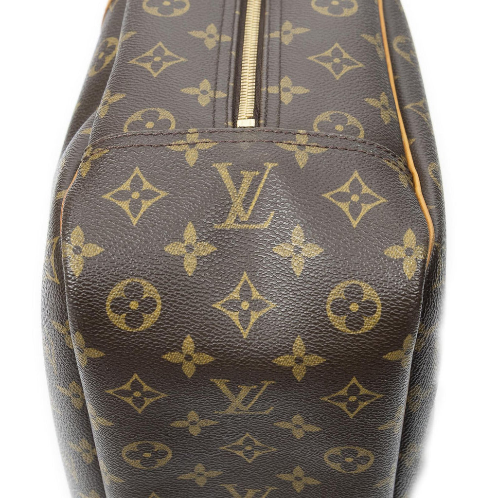 Louis Vuitton Deauville Brown Monogram Canvas Handbag — view 7