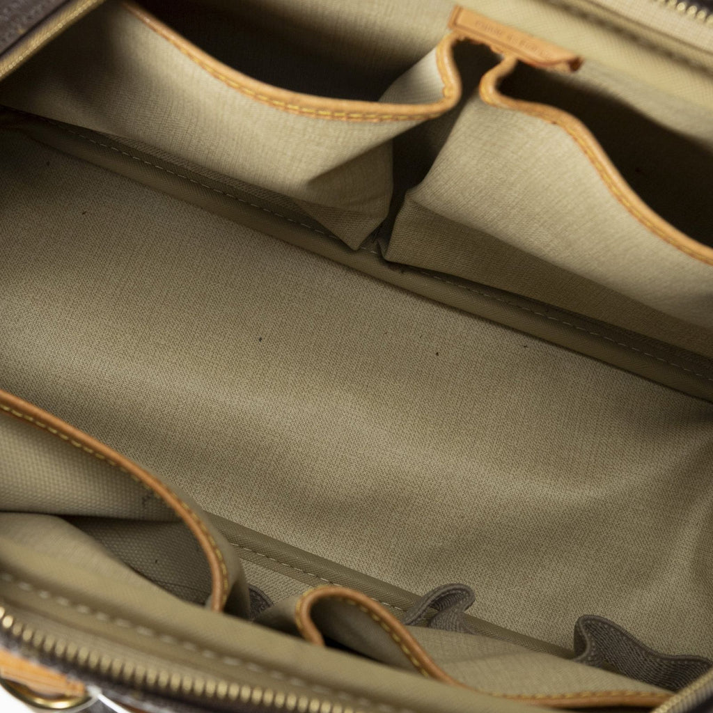 Louis Vuitton Deauville Brown Monogram Canvas Handbag — view 9