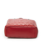 Chanel Grand Shopping Tote GST Red Quilted Caviar Leather — view 6