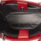 Chanel Grand Shopping Tote GST Red Quilted Caviar Leather — view 9