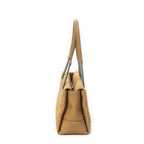 Chanel Pearly Shopping Tote Tan Quilted Caviar Leather — view 4