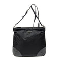 Prada Square Zip Crossbody Black Nylon Canvas