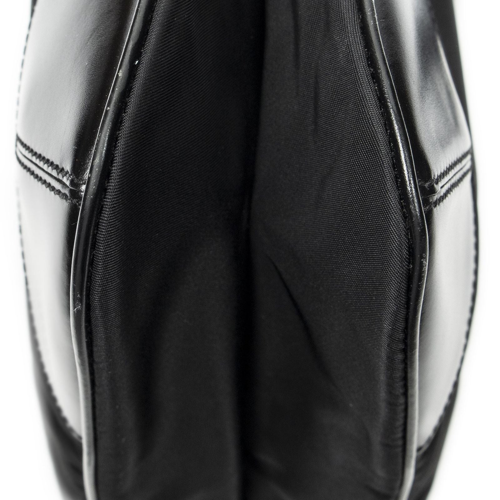 Prada Square Zip Crossbody Black Nylon Canvas — view 8