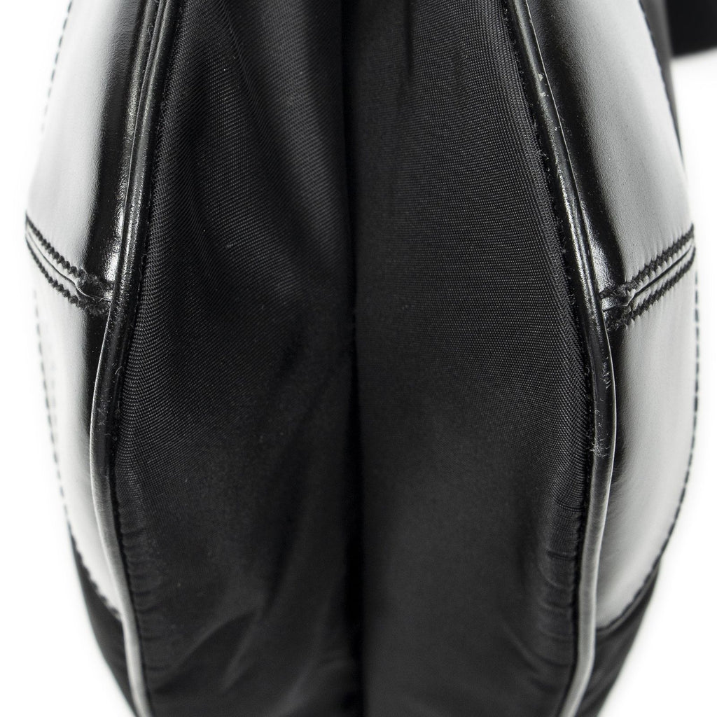 Prada Square Zip Crossbody Black Nylon Canvas — view 7