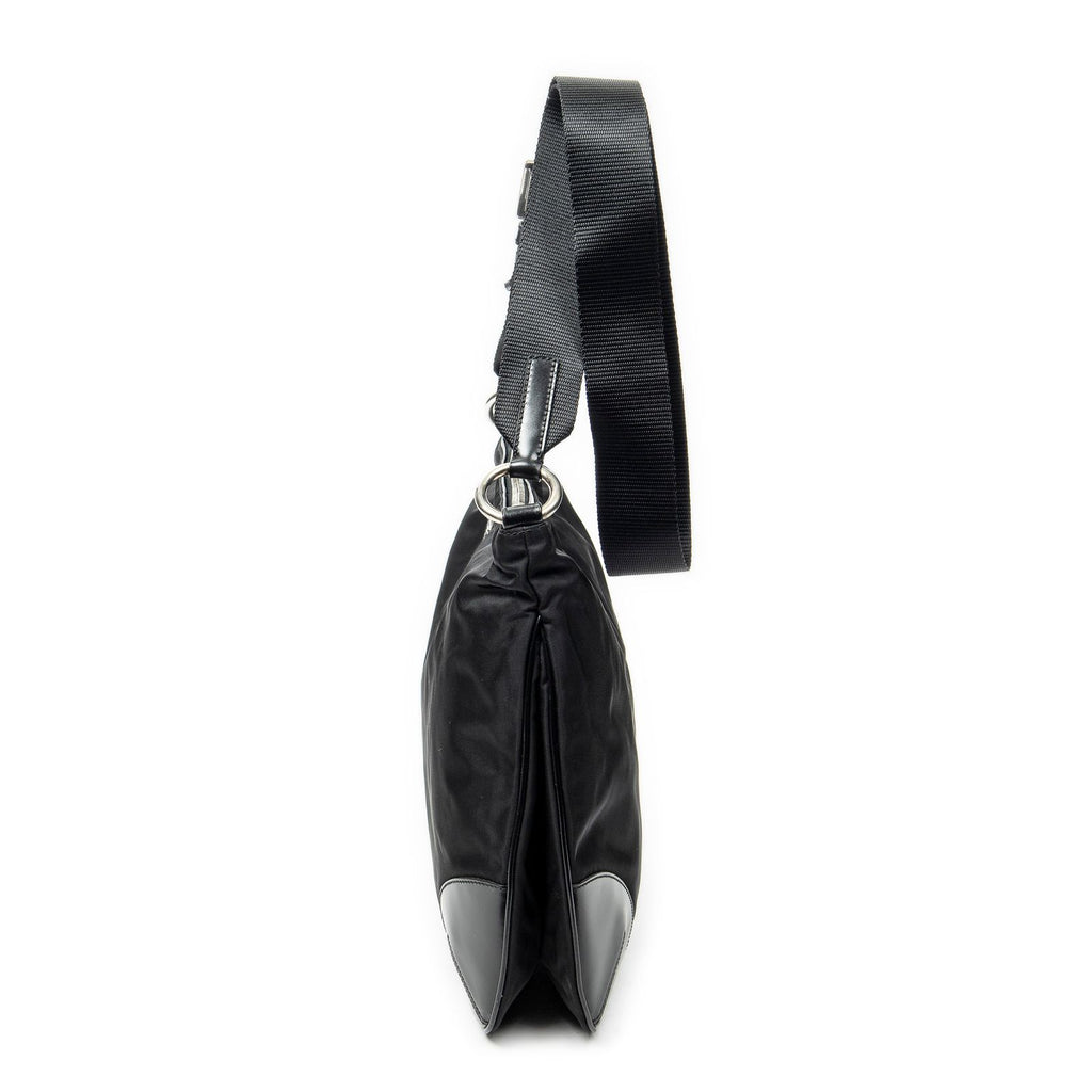 Prada Square Zip Crossbody Black Nylon Canvas — view 3
