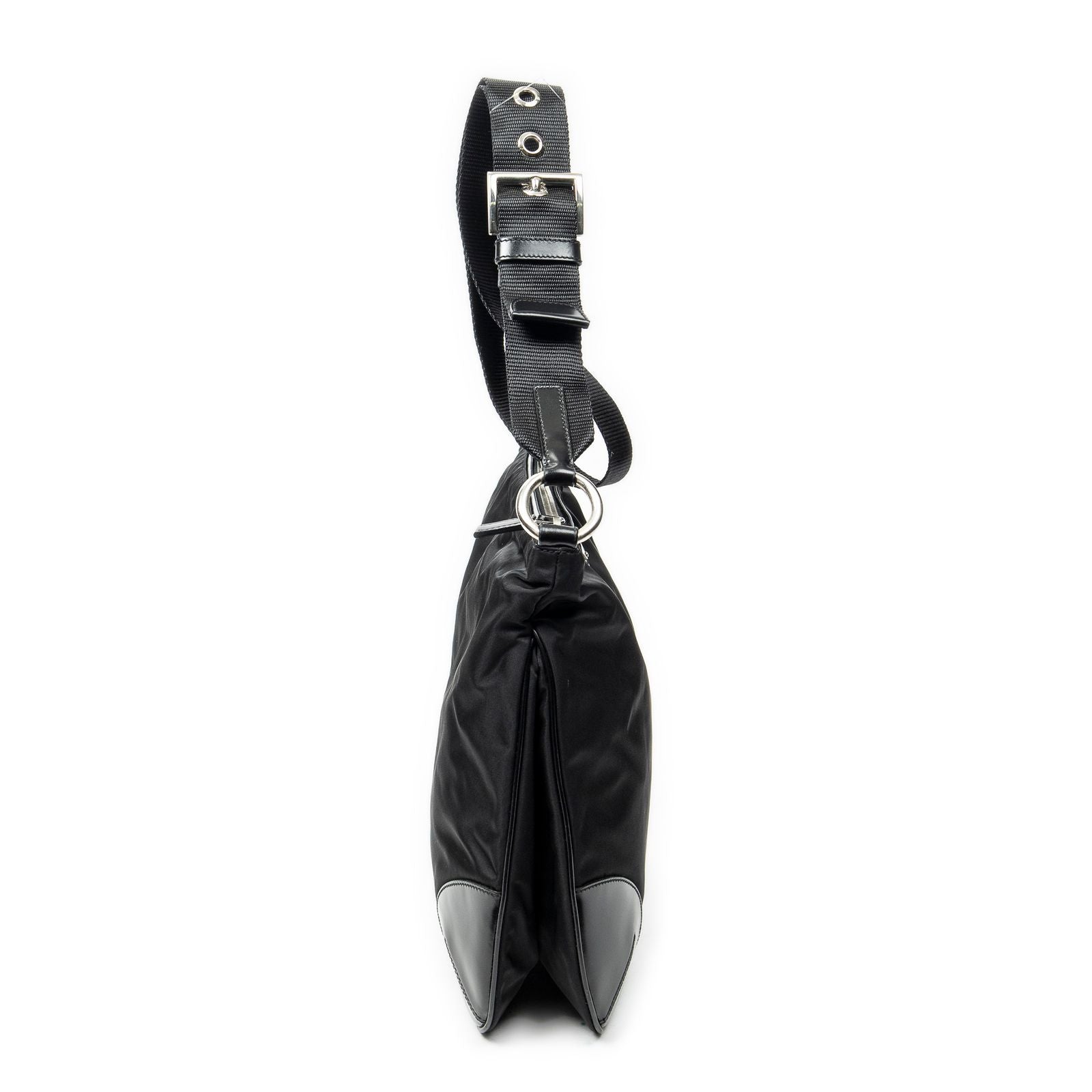Prada Square Zip Crossbody Black Nylon Canvas — view 4