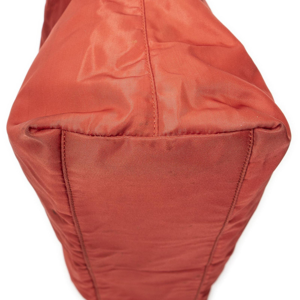 Prada Vintage Small Open Tote Red Nylon Canvas — view 8
