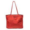 Prada Vintage Small Open Tote Red Nylon Canvas