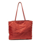 Prada Vintage Small Open Tote Red Nylon Canvas — view 5