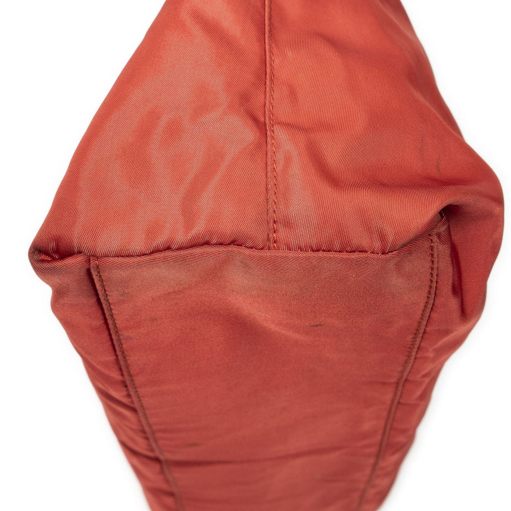 Prada Vintage Small Open Tote Red Nylon Canvas — view 7