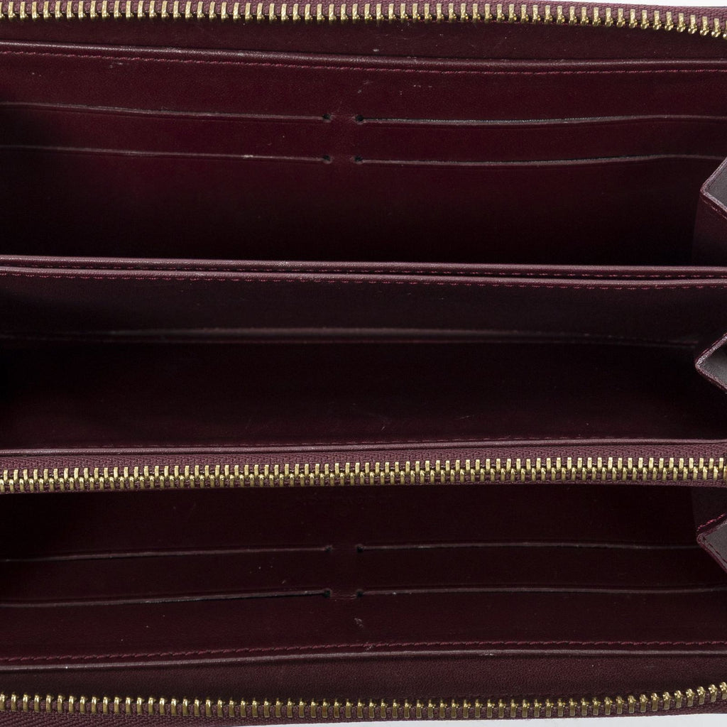 Louis Vuitton Zippy Wallet Rouge Fauviste Monogram Vernis — view 4