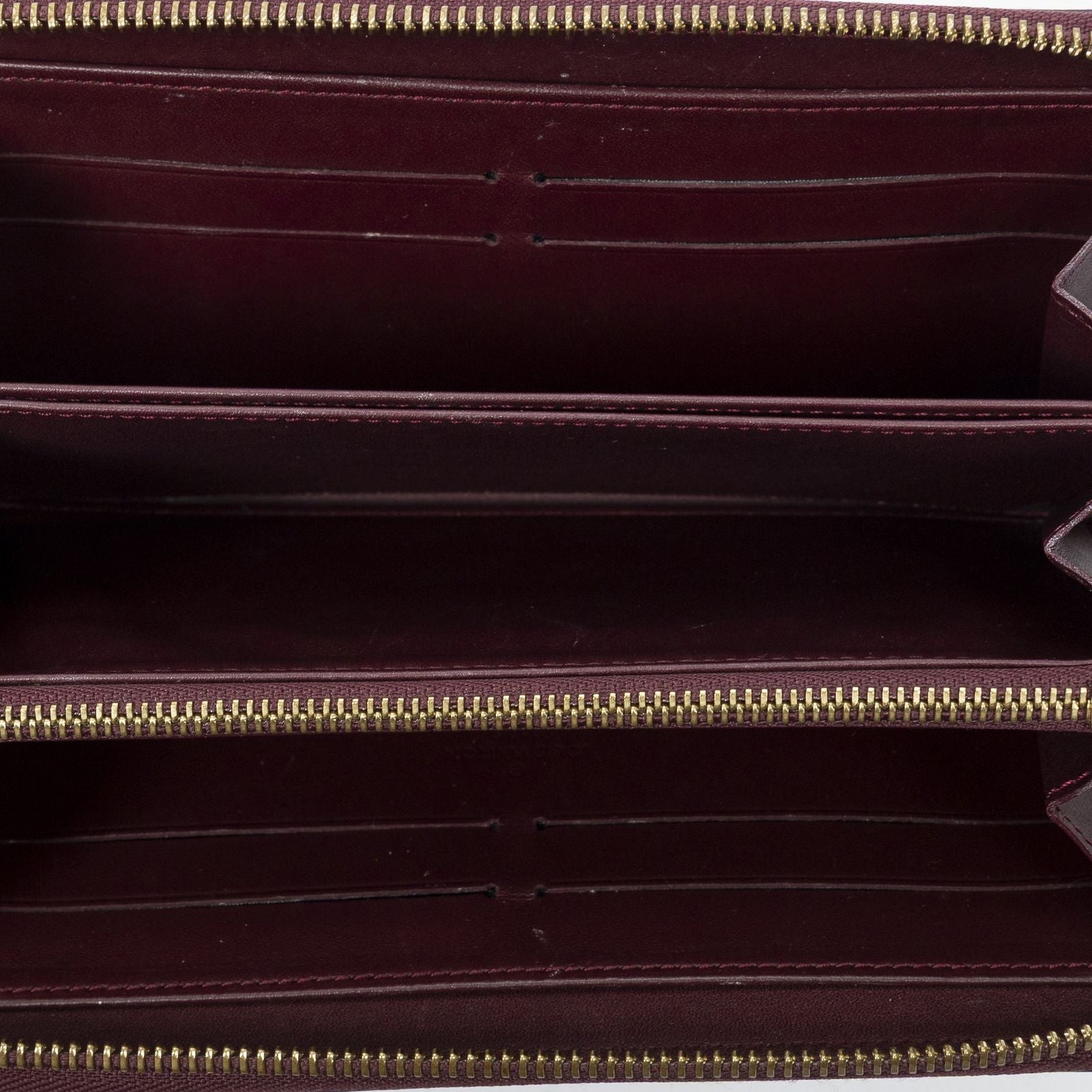 Louis Vuitton Zippy Wallet Rouge Fauviste Monogram Vernis — view 4