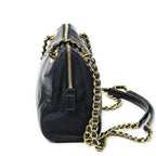 Prada Small Shoulder Bag Navy Lambskin Leather — view 3