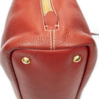Prada Large Zip Tote Red Vitello Dyno — view 8