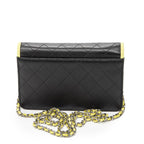 Chanel CC Wallet on Chain Black Quilted Lambskin Leather — view 5