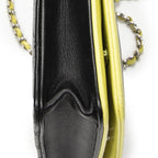 Chanel CC Wallet on Chain Black Quilted Lambskin Leather — view 7