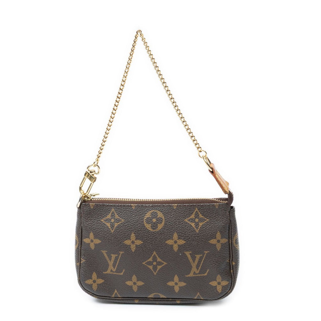 Louis Vuitton Mini Pochette Brown Monogram Canvas — view 5
