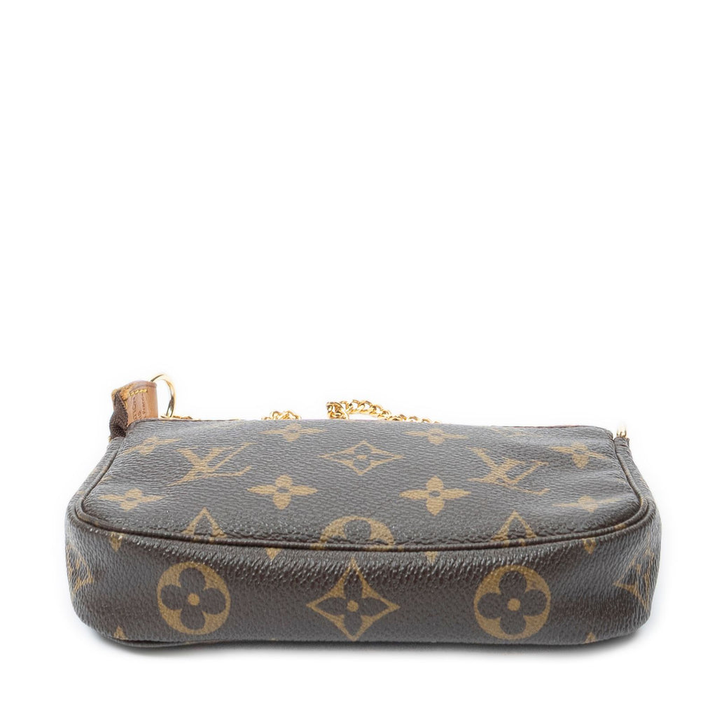 Louis Vuitton Mini Pochette Brown Monogram Canvas — view 6