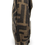 Fendi Baguette Brown Black Zucca Canvas Messenger — view 7