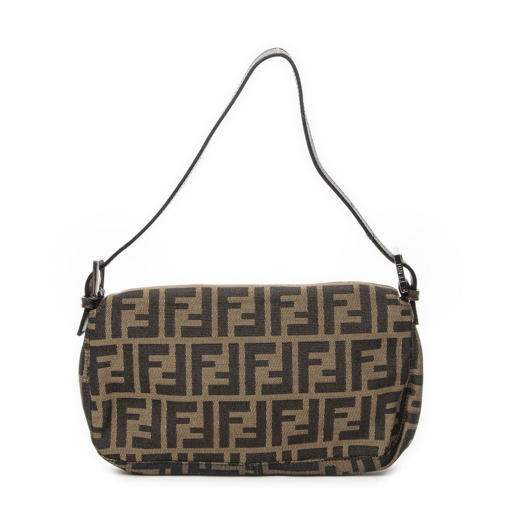 Fendi Baguette Brown Black Zucca Canvas Messenger — view 5