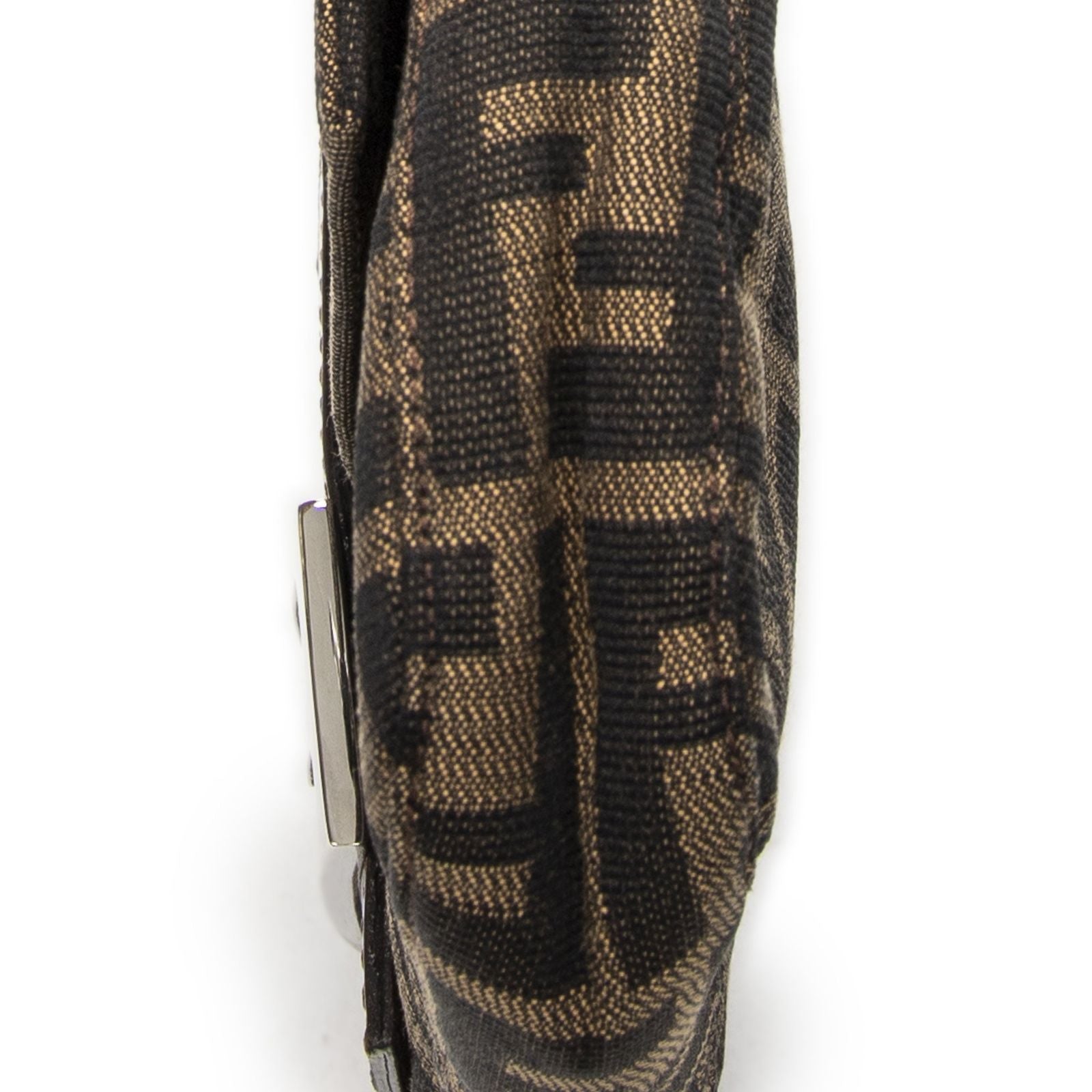 Fendi Baguette Brown Black Zucca Canvas Messenger — view 8