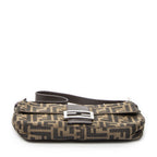 Fendi Baguette Brown Black Zucca Canvas Messenger — view 6