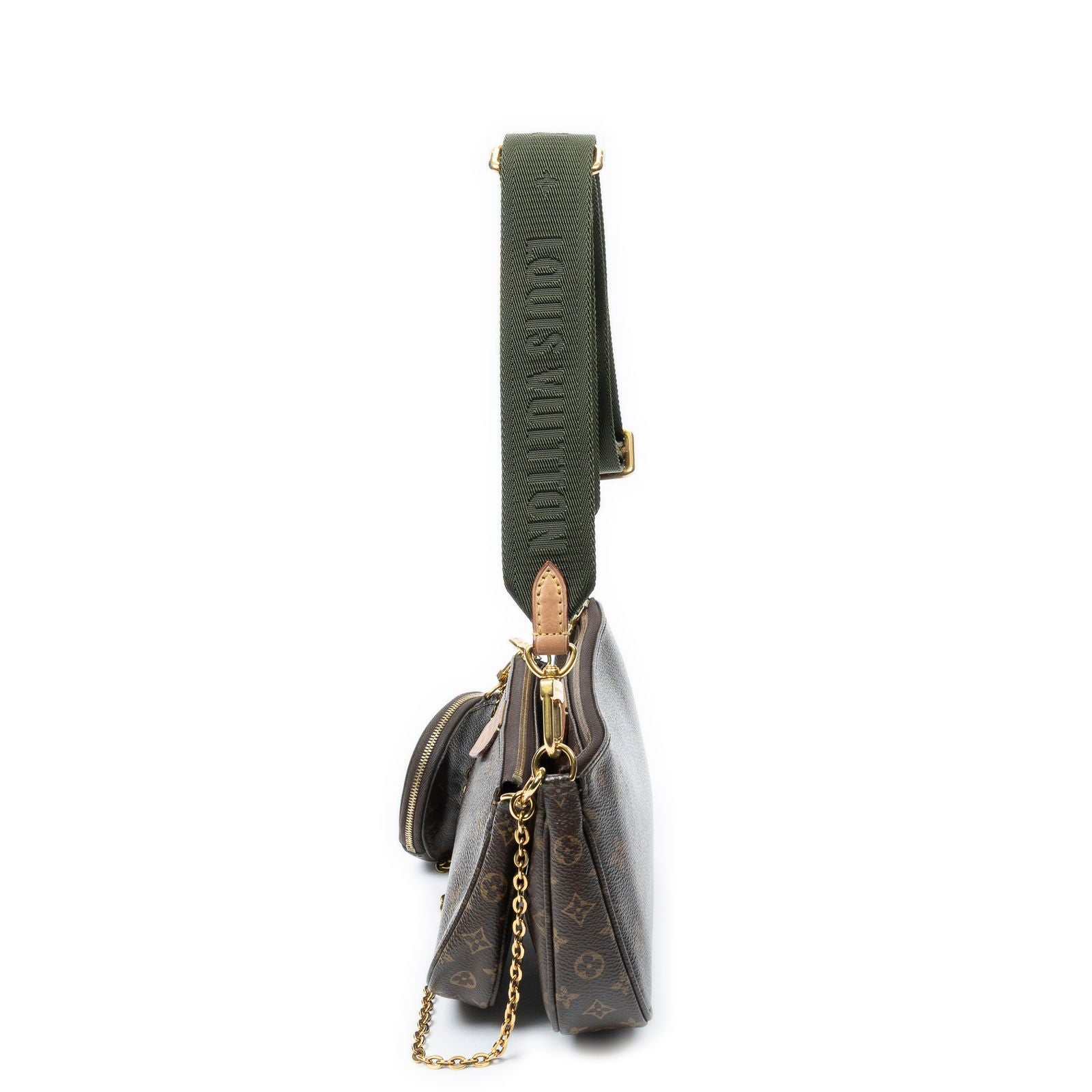 Louis Vuitton Mini Pochette Brown Monogram Canvas Pouch — view 3