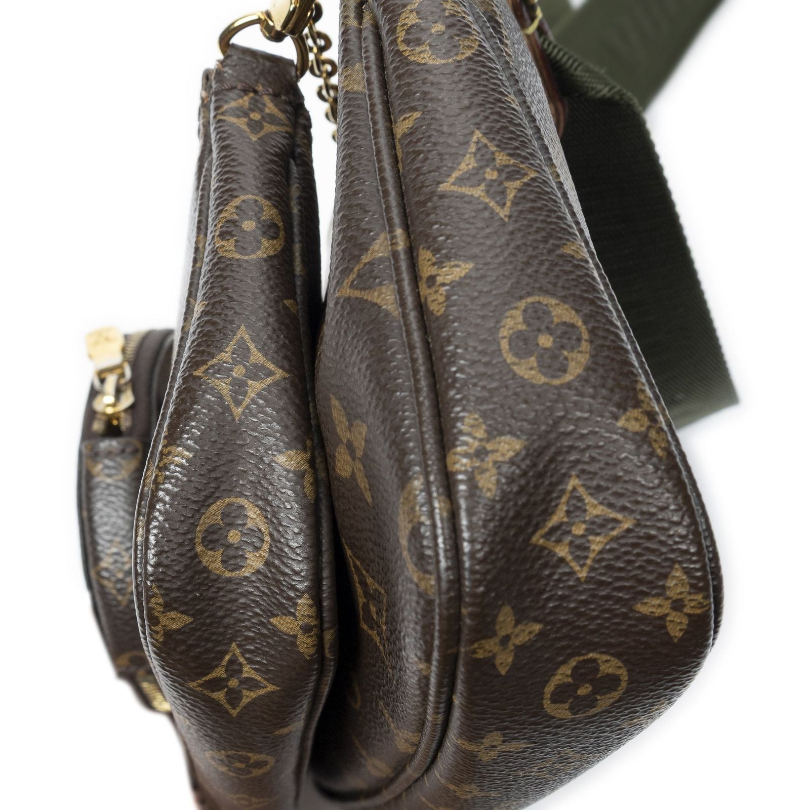 Louis Vuitton Mini Pochette Brown Monogram Canvas Pouch — view 8