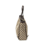 Gucci Large Abbey D Ring Tote Brown Beige GG Canvas — view 3