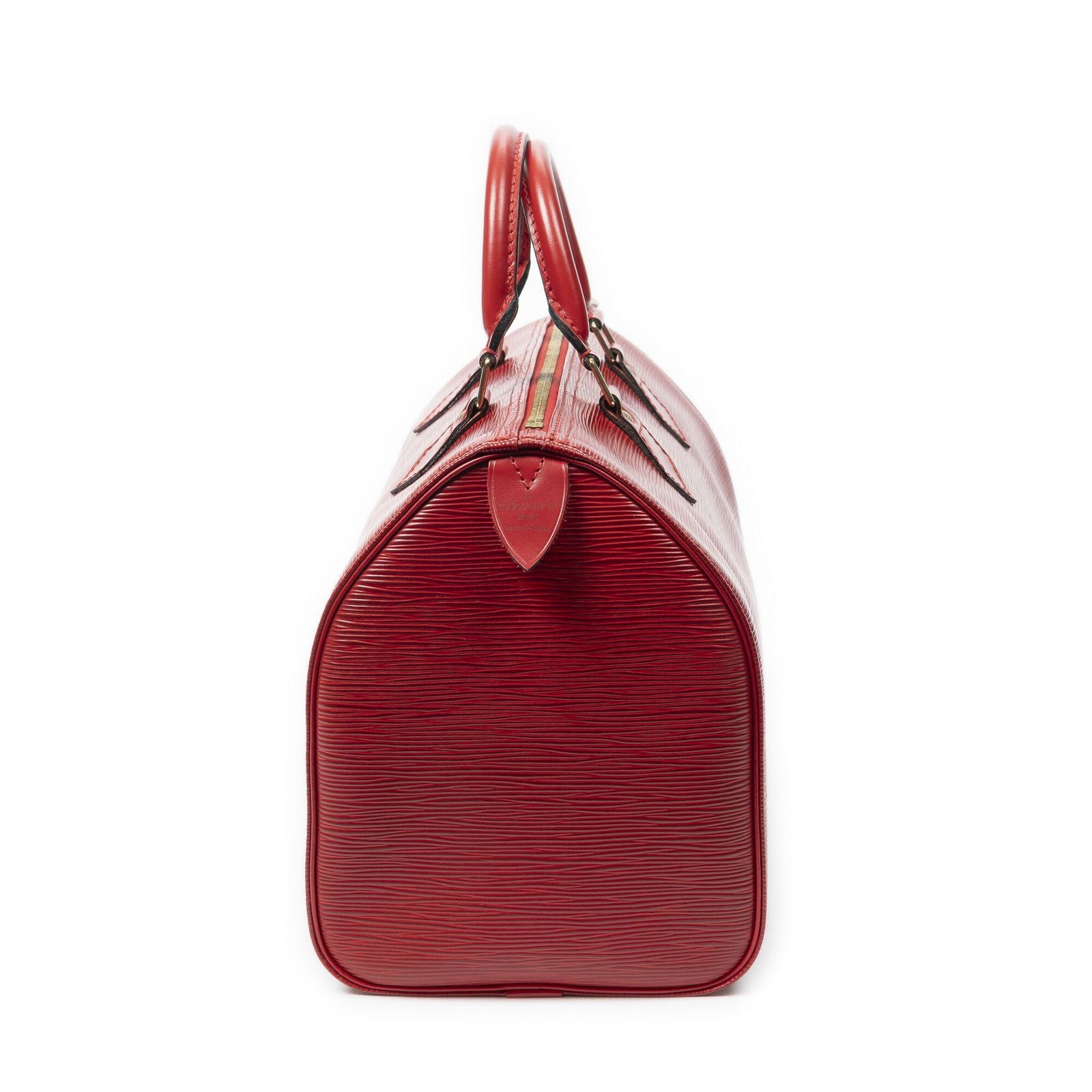 Louis Vuitton Speedy Red Epi Handbag — view 3