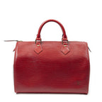 Louis Vuitton Speedy Red Epi Handbag
