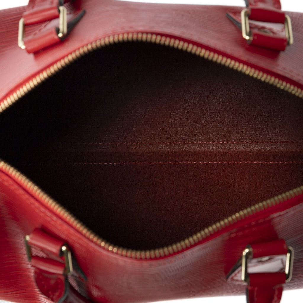 Louis Vuitton Speedy Red Epi Handbag — view 9