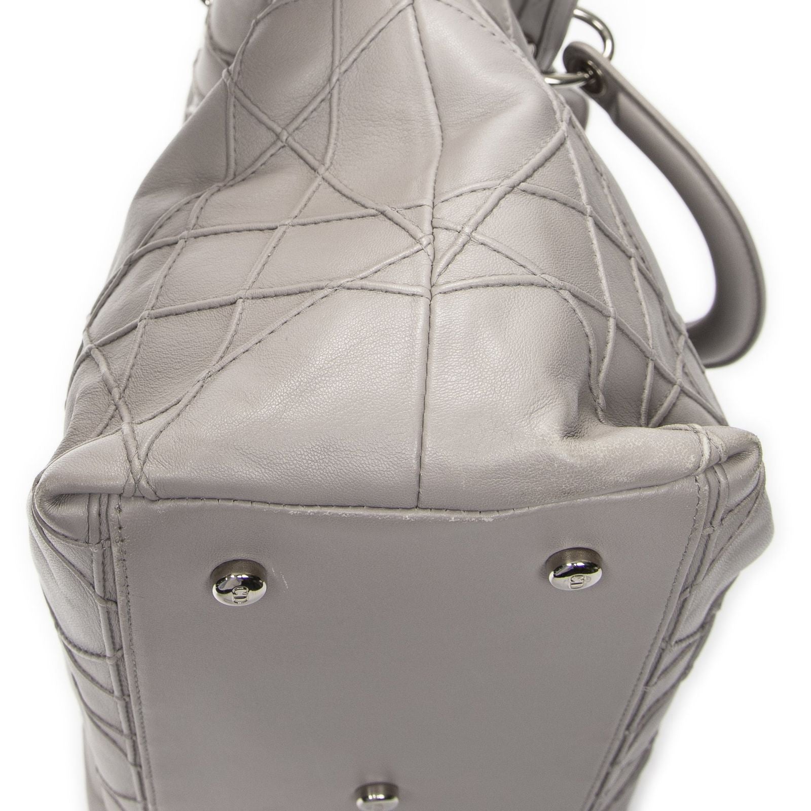 Dior Granville Tote Lavender Cannage Quilt — view 7