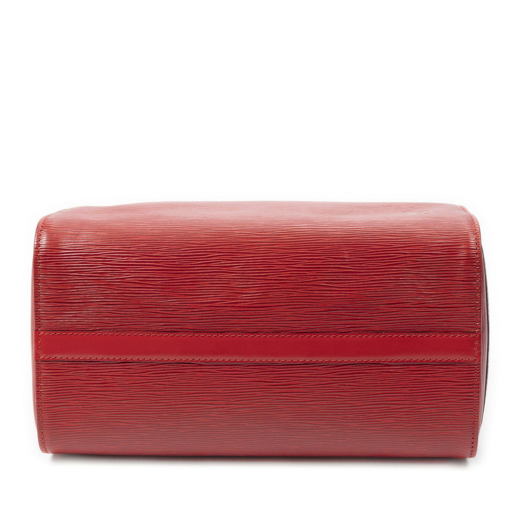Louis Vuitton Speedy Red Epi Handbag — view 6