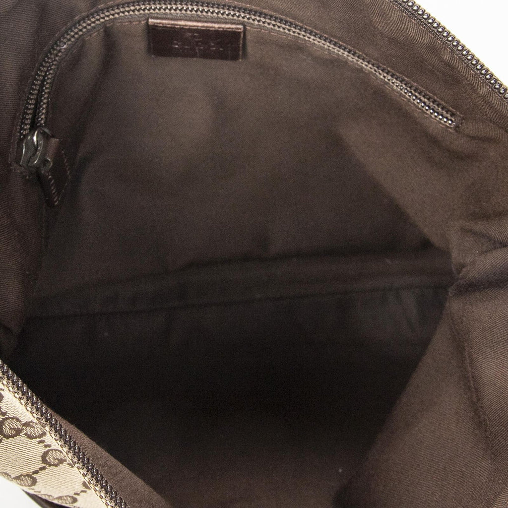 Gucci Web Media Messenger Brown Beige GG Canvas — view 9