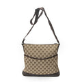 Gucci Web Media Messenger Brown Beige GG Canvas