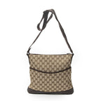 Gucci Web Media Messenger Brown Beige GG Canvas