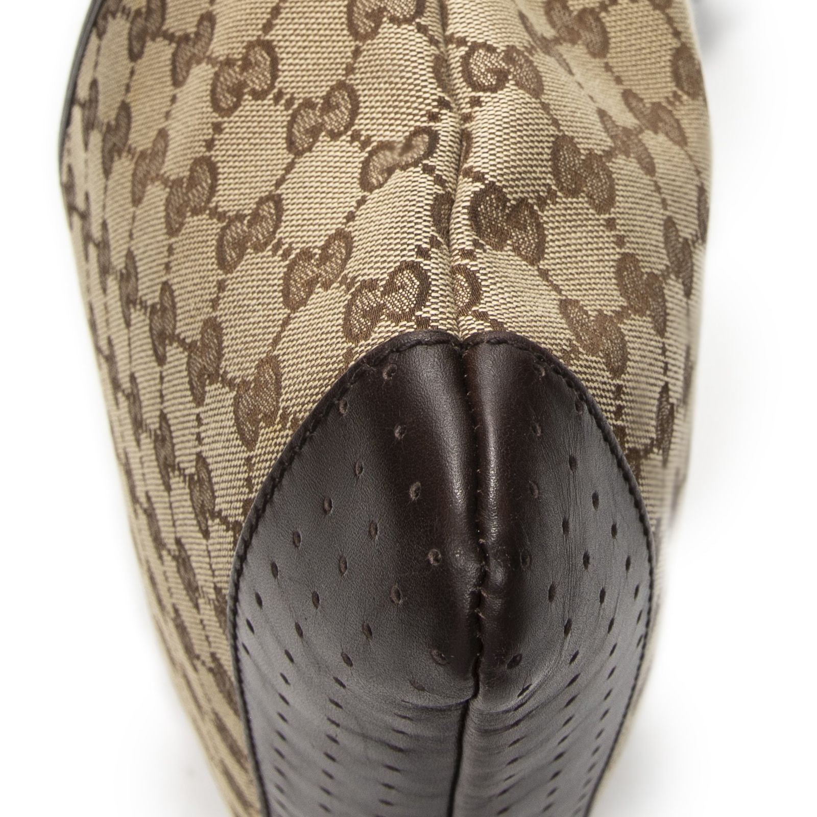 Gucci Web Media Messenger Brown Beige GG Canvas — view 8