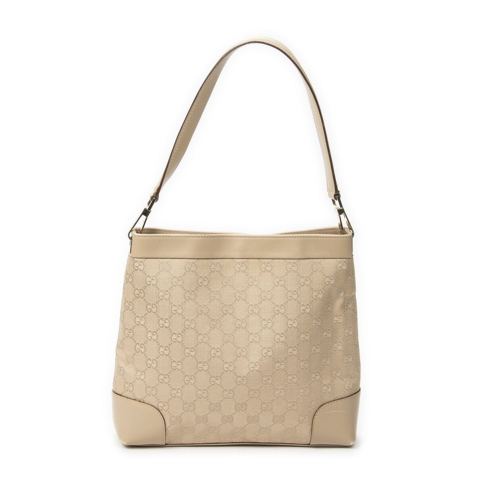 Gucci Shoulder Hobo Beige GG Canvas