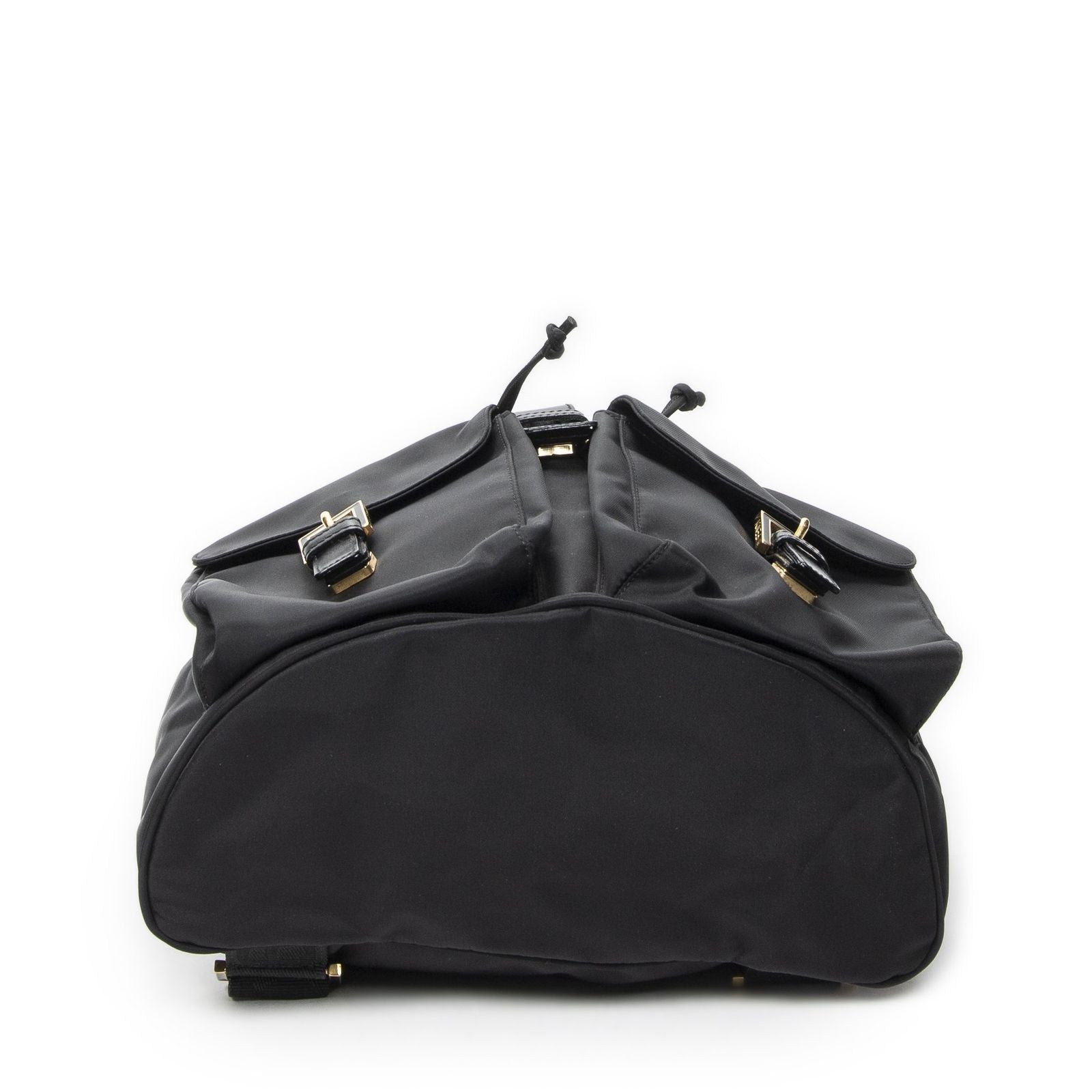 Fendi FF Logo Backpack Black Nylon Canvas — view 6