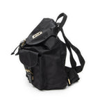 Fendi FF Logo Backpack Black Nylon Canvas — view 3