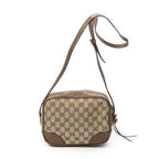Gucci Bree Cross Belt Bag Brown Beige GG Canvas — view 5