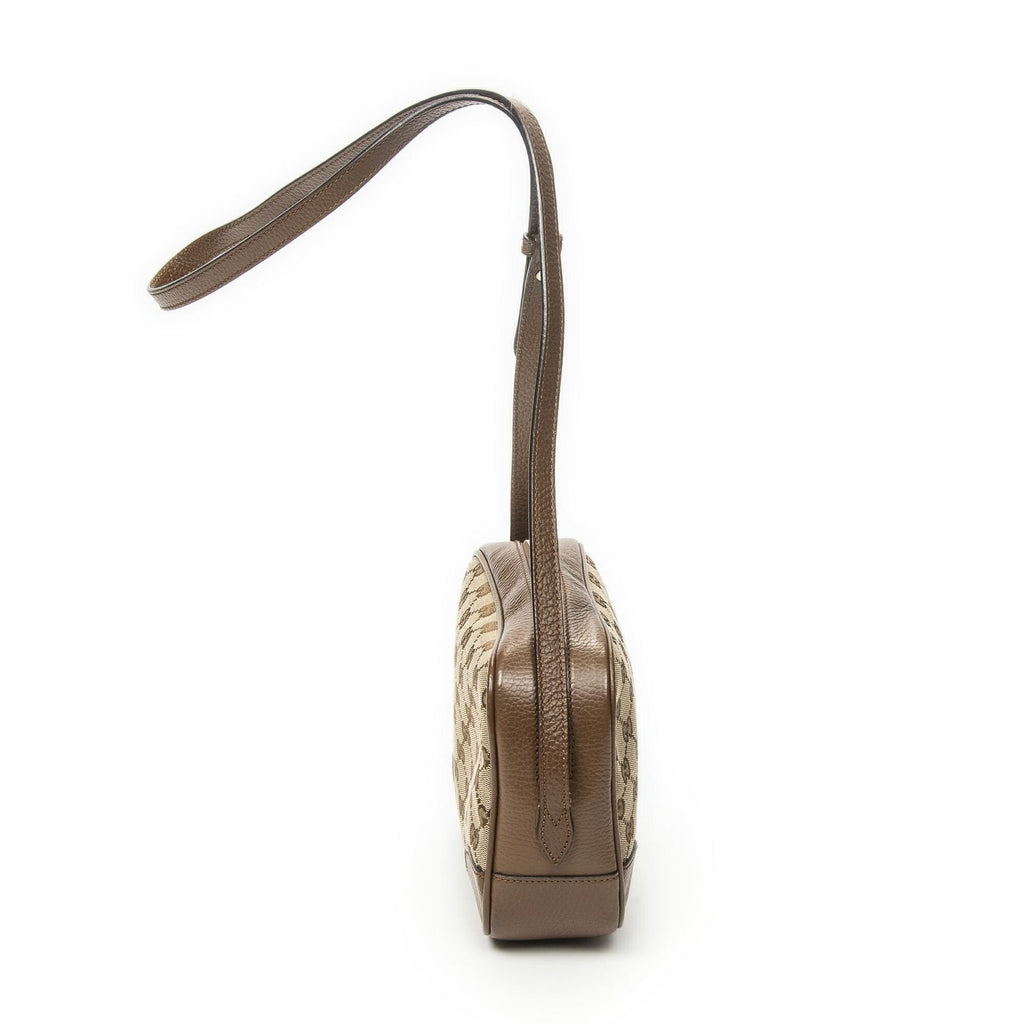 Gucci Bree Cross Belt Bag Brown Beige GG Canvas — view 3